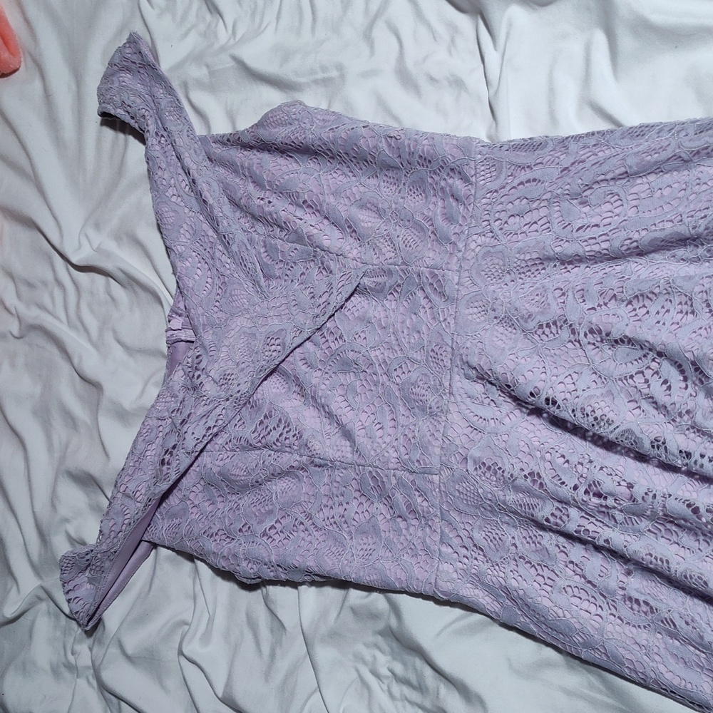Lavender lace dress